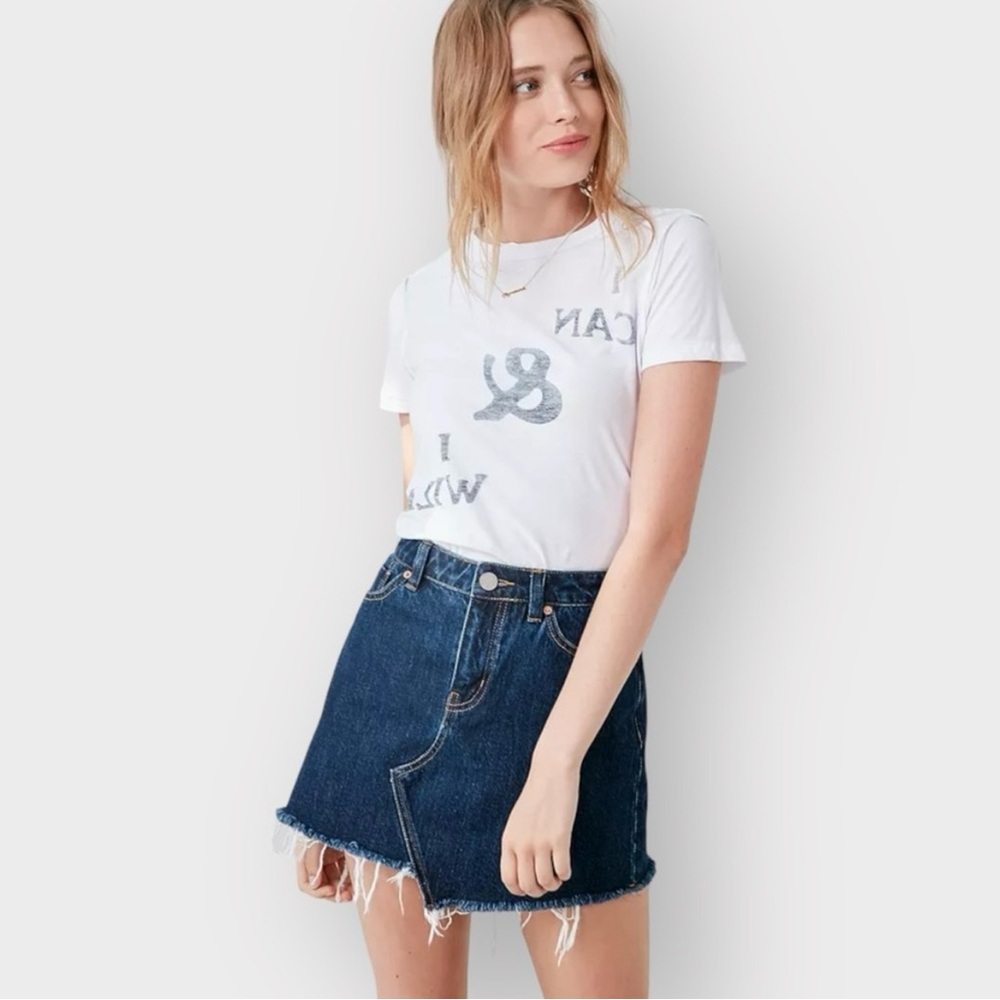 BDG Asymmetrical Blue Denim Jean Skirt, NWOT, Size M
